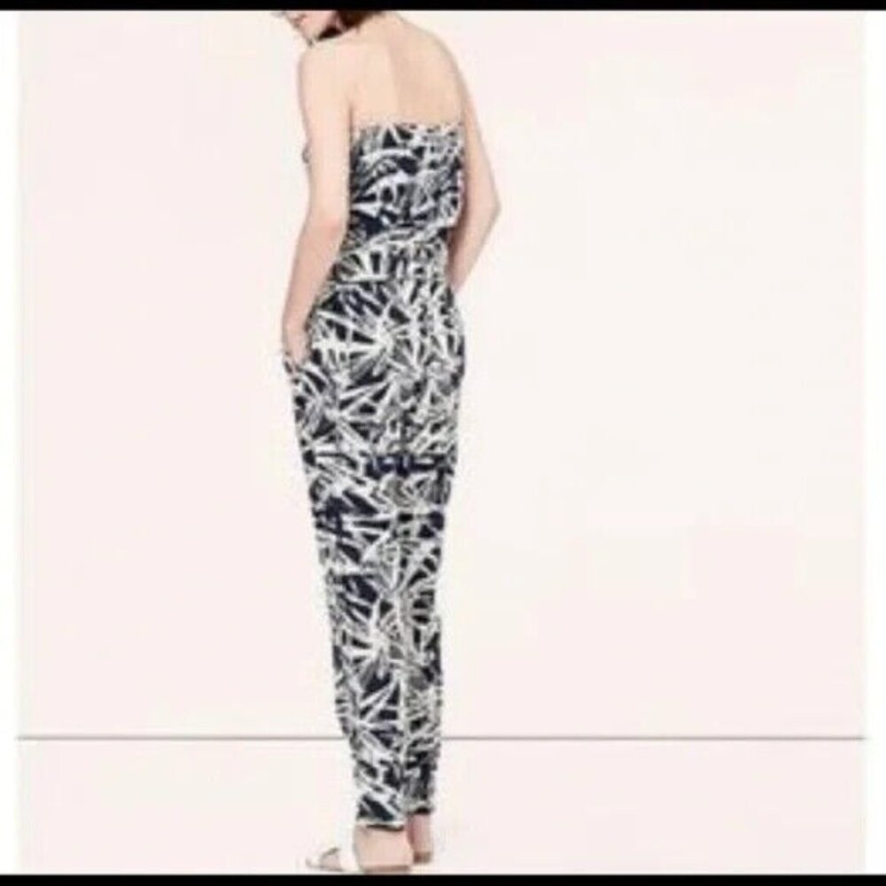 NEW Ann Taylor LOFT Black Linen Sleeveless Tapered Leg Belted Jumpsuit 4 - Picture 2 of 7
